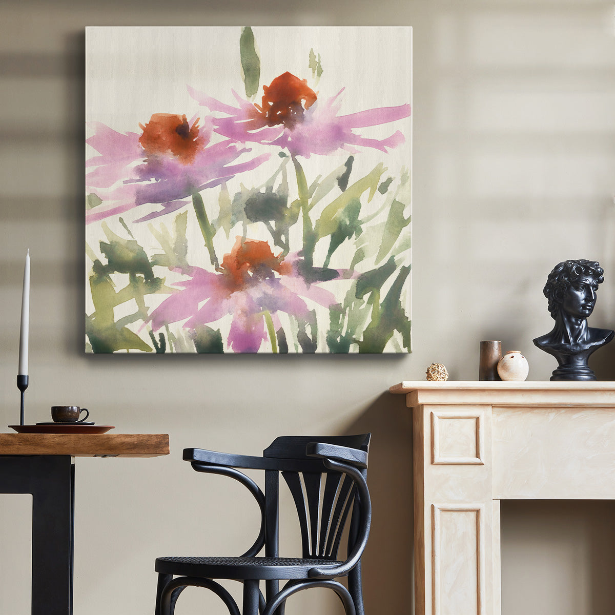 Daisy Garden Views I-Premium Gallery Wrapped Canvas - Ready to Hang
