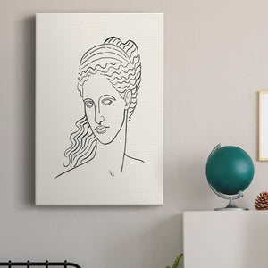Greek Busts II Premium Gallery Wrapped Canvas - Ready to Hang