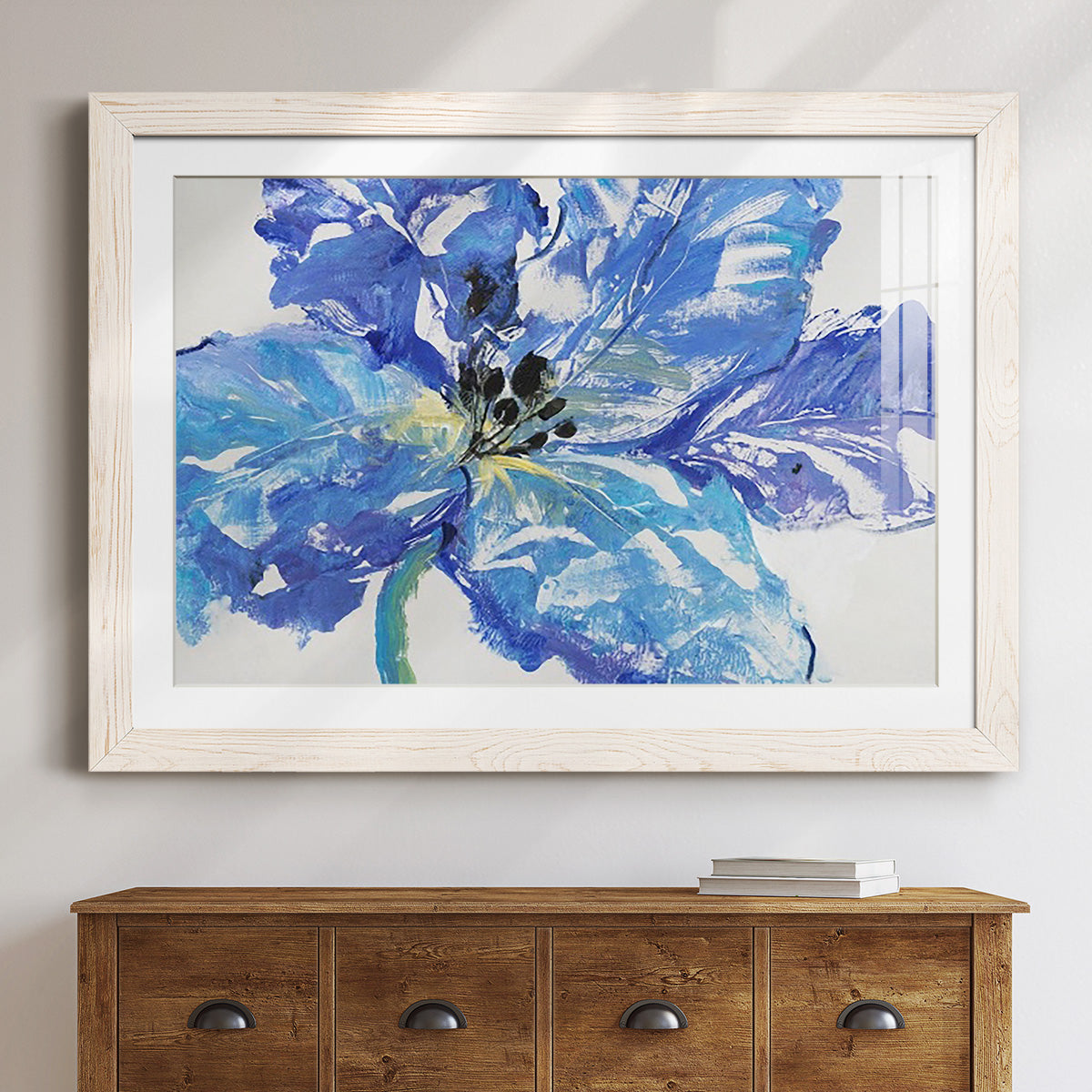 Fleur Bleue I-Premium Framed Print - Ready to Hang