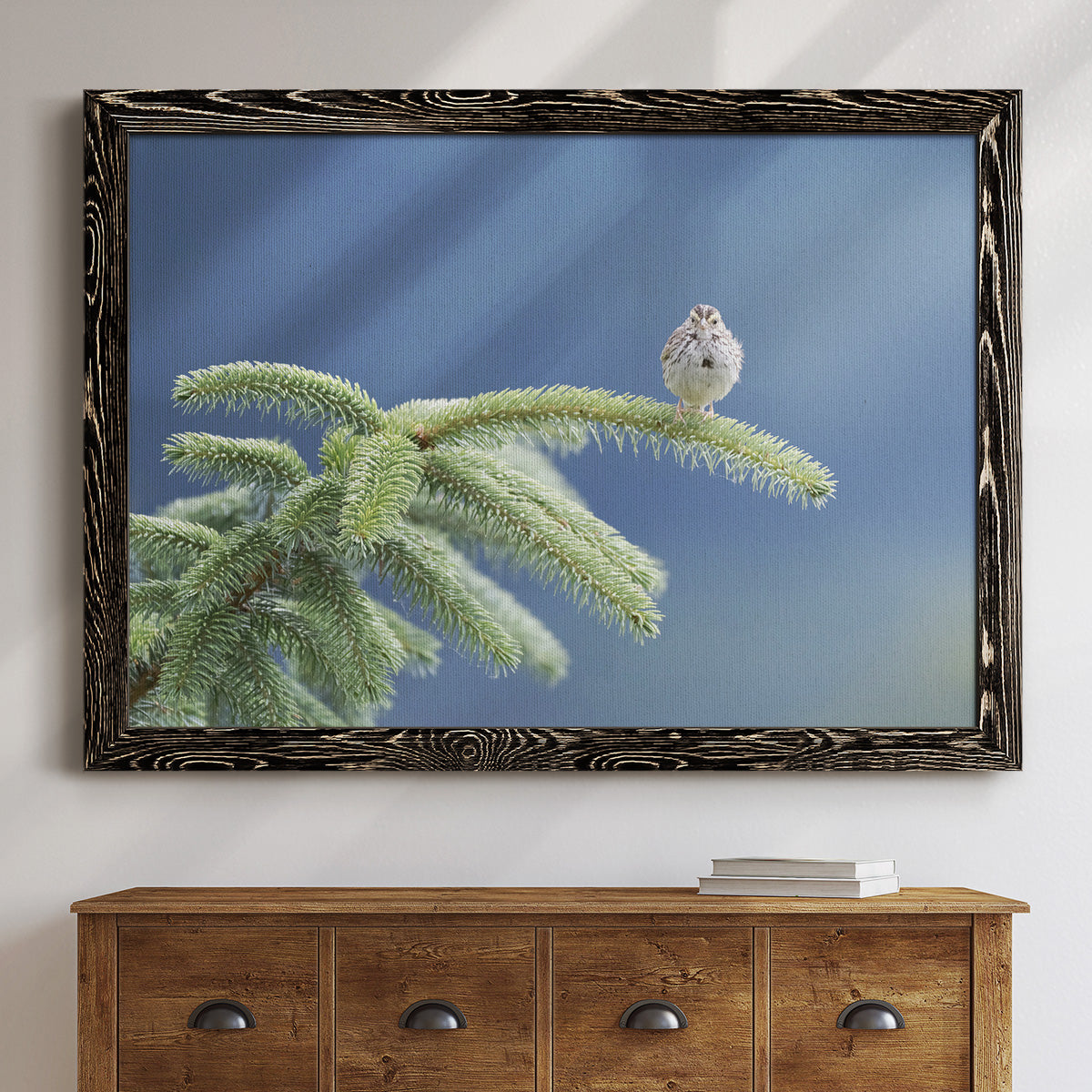 Evergreen Perch-Premium Framed Canvas - Ready to Hang