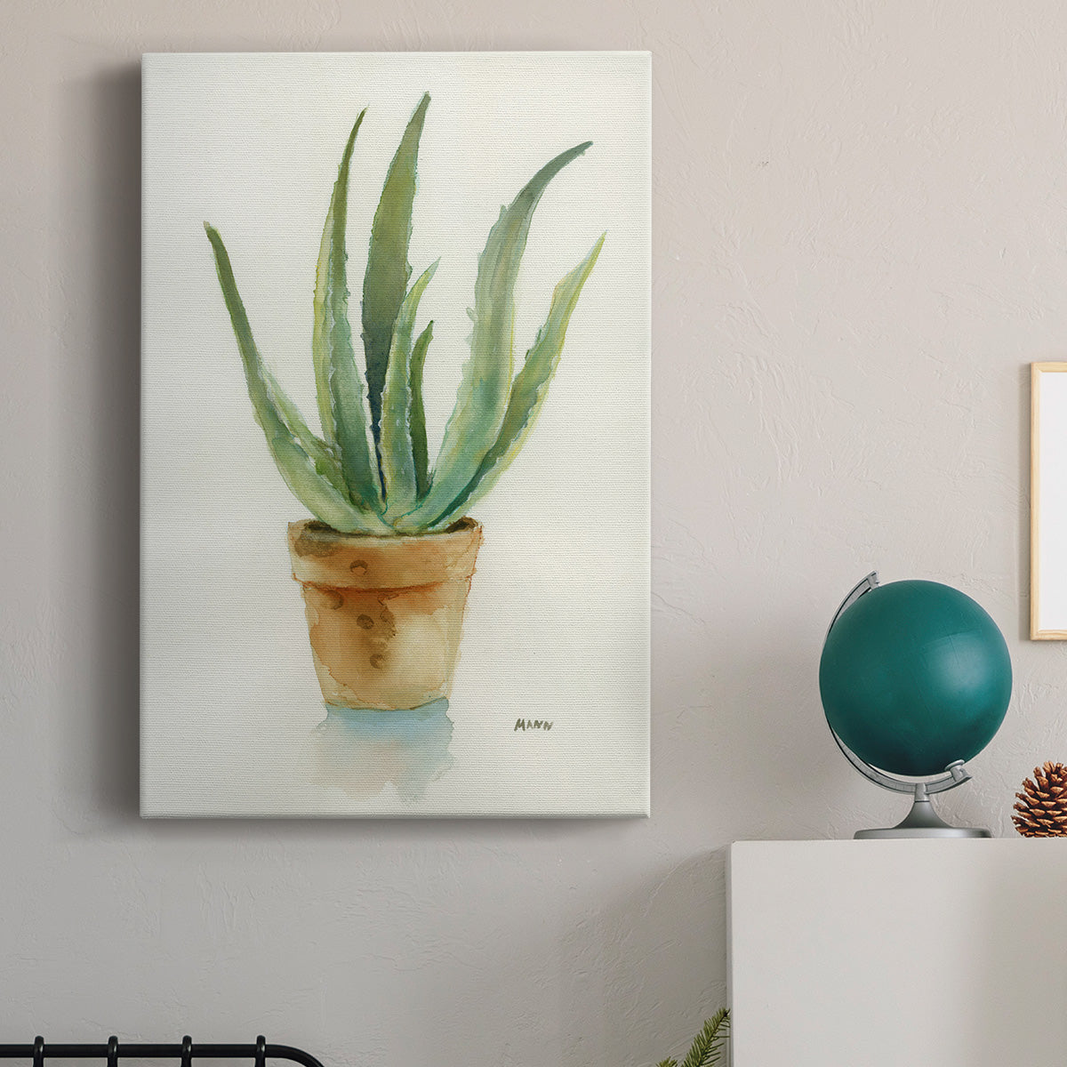 Succulent IV Premium Gallery Wrapped Canvas - Ready to Hang