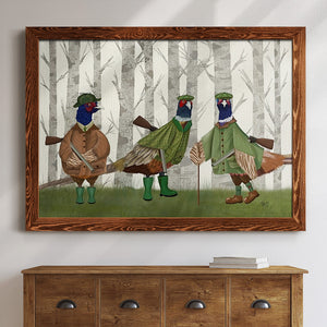 Pheasant Shooting Party Group 2-Premium Framed Canvas - Ready to Hang