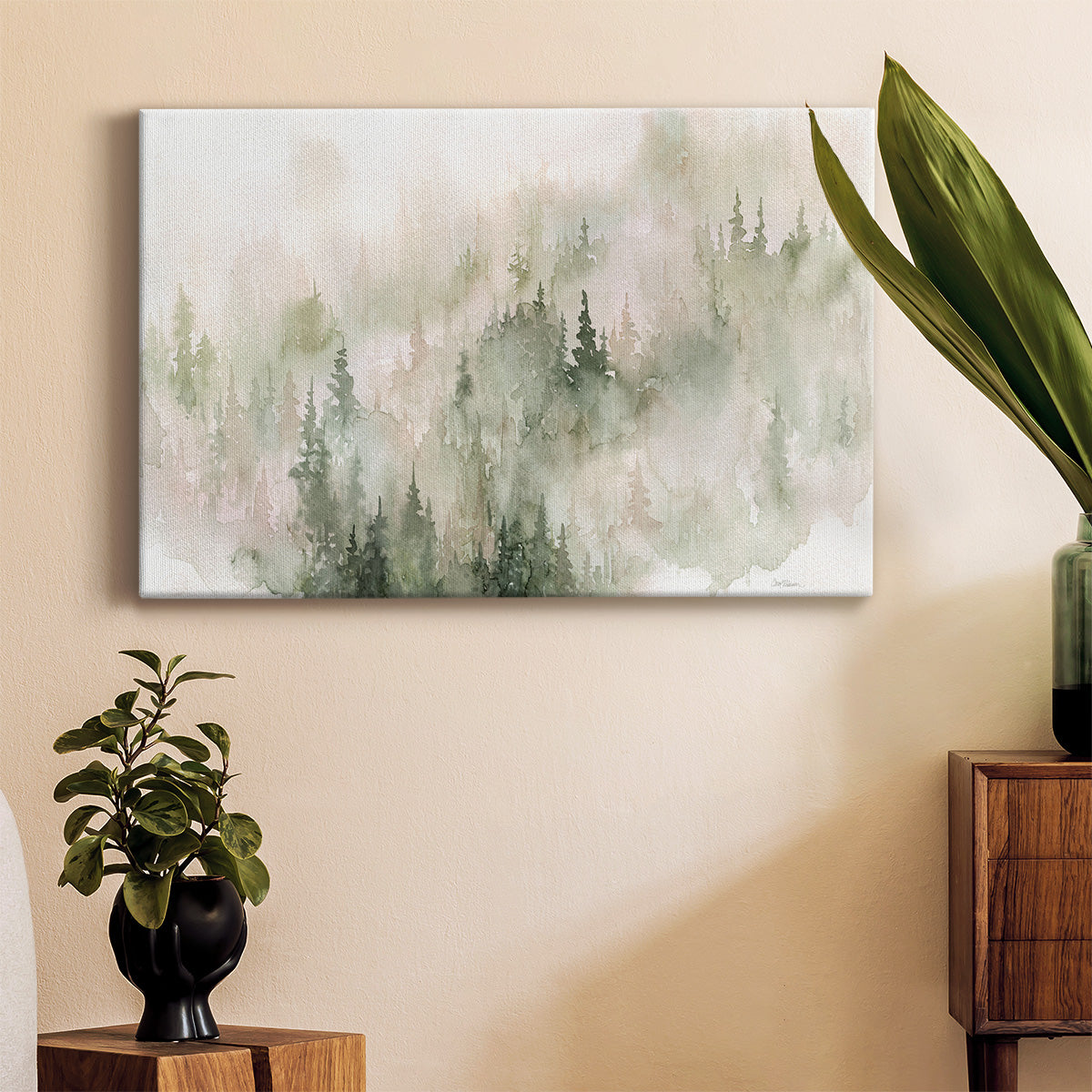 Misty Mountain Sides Premium Gallery Wrapped Canvas - Ready to Hang