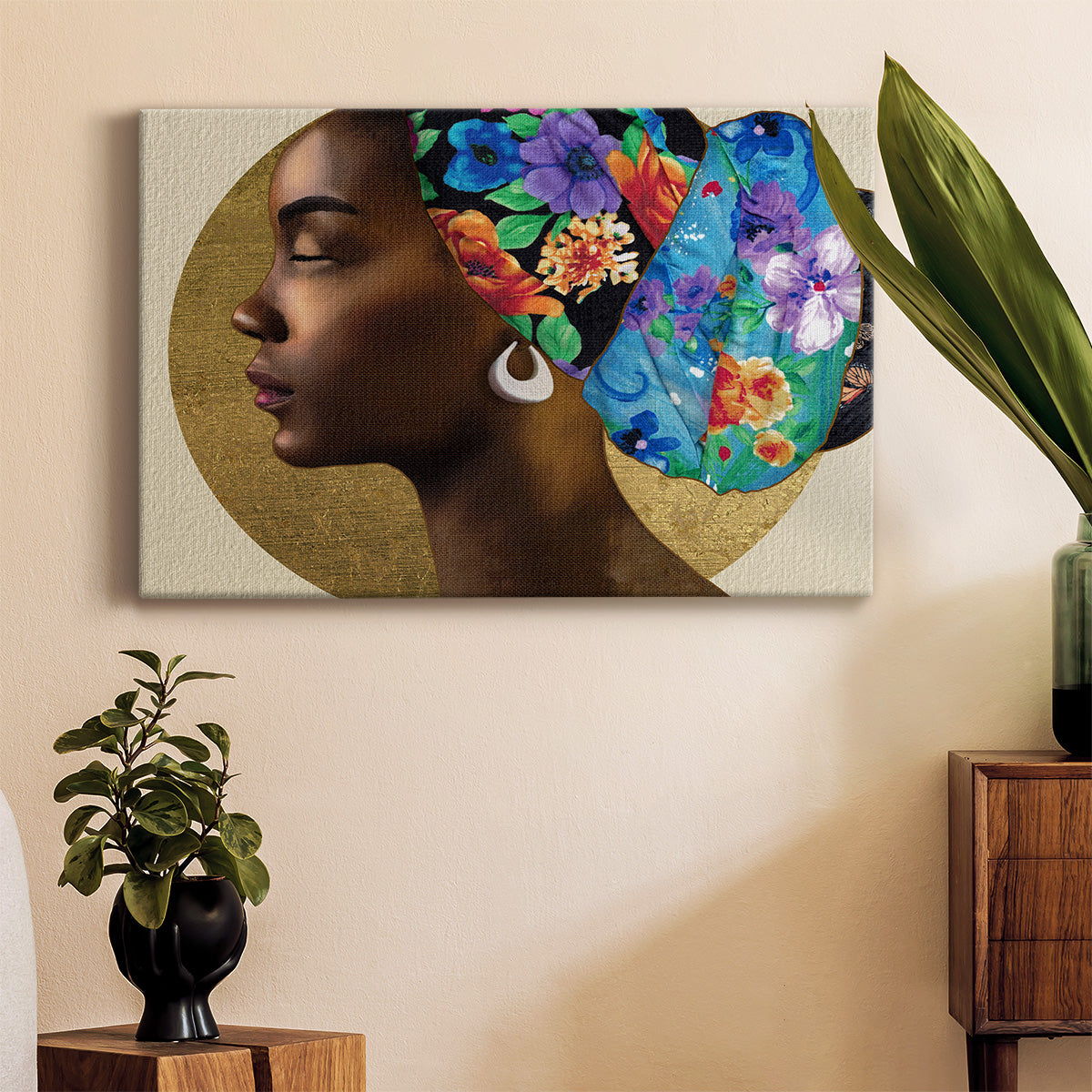 Golden Lady II Premium Gallery Wrapped Canvas - Ready to Hang