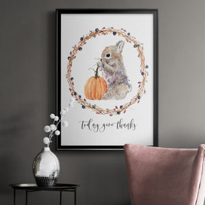 Harvest Home Bunny Premium Framed Print - Ready to Hang