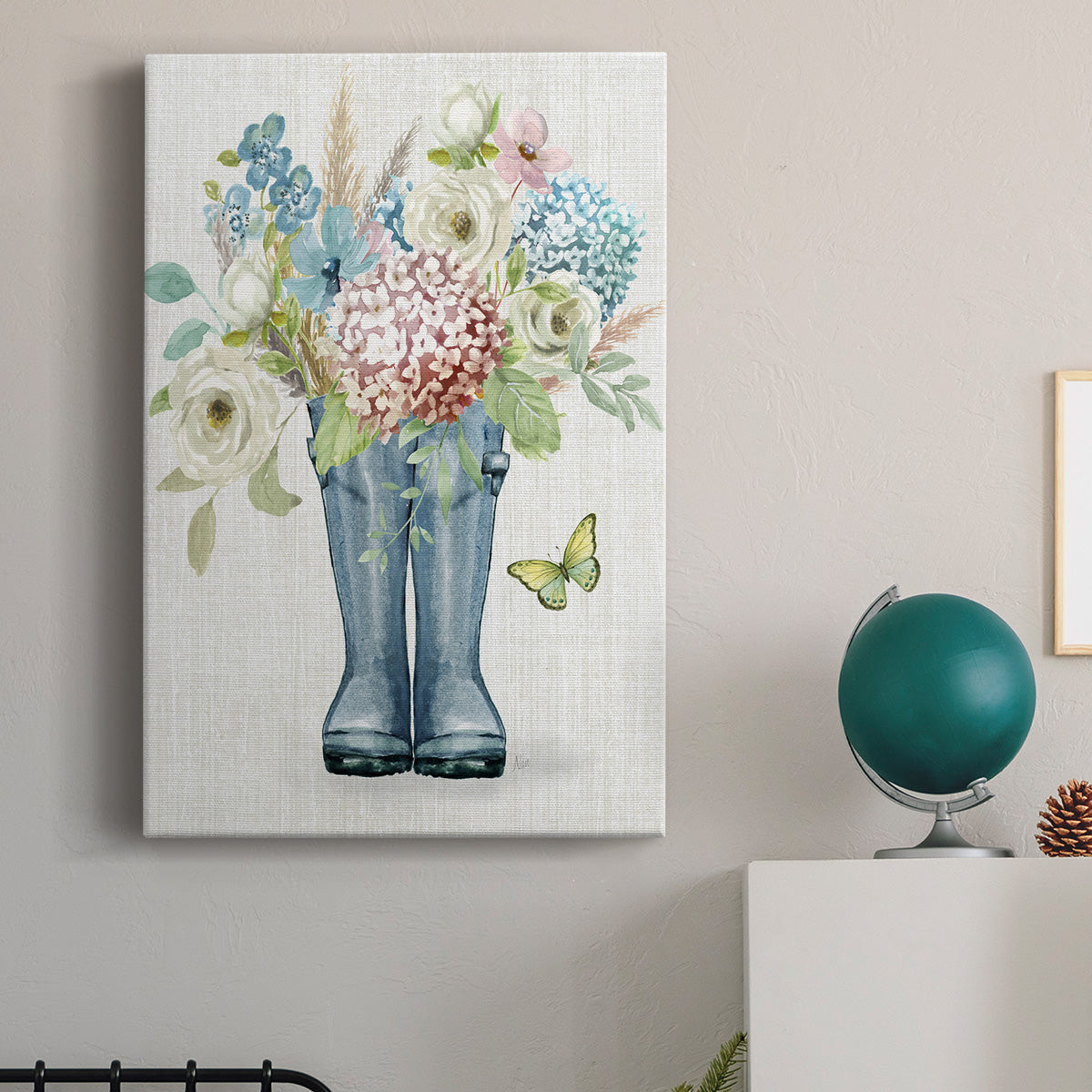 Garden Boots Premium Gallery Wrapped Canvas - Ready to Hang