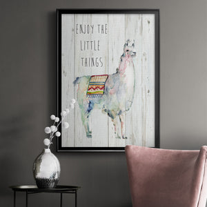 Llama Little Things Premium Framed Print - Ready to Hang