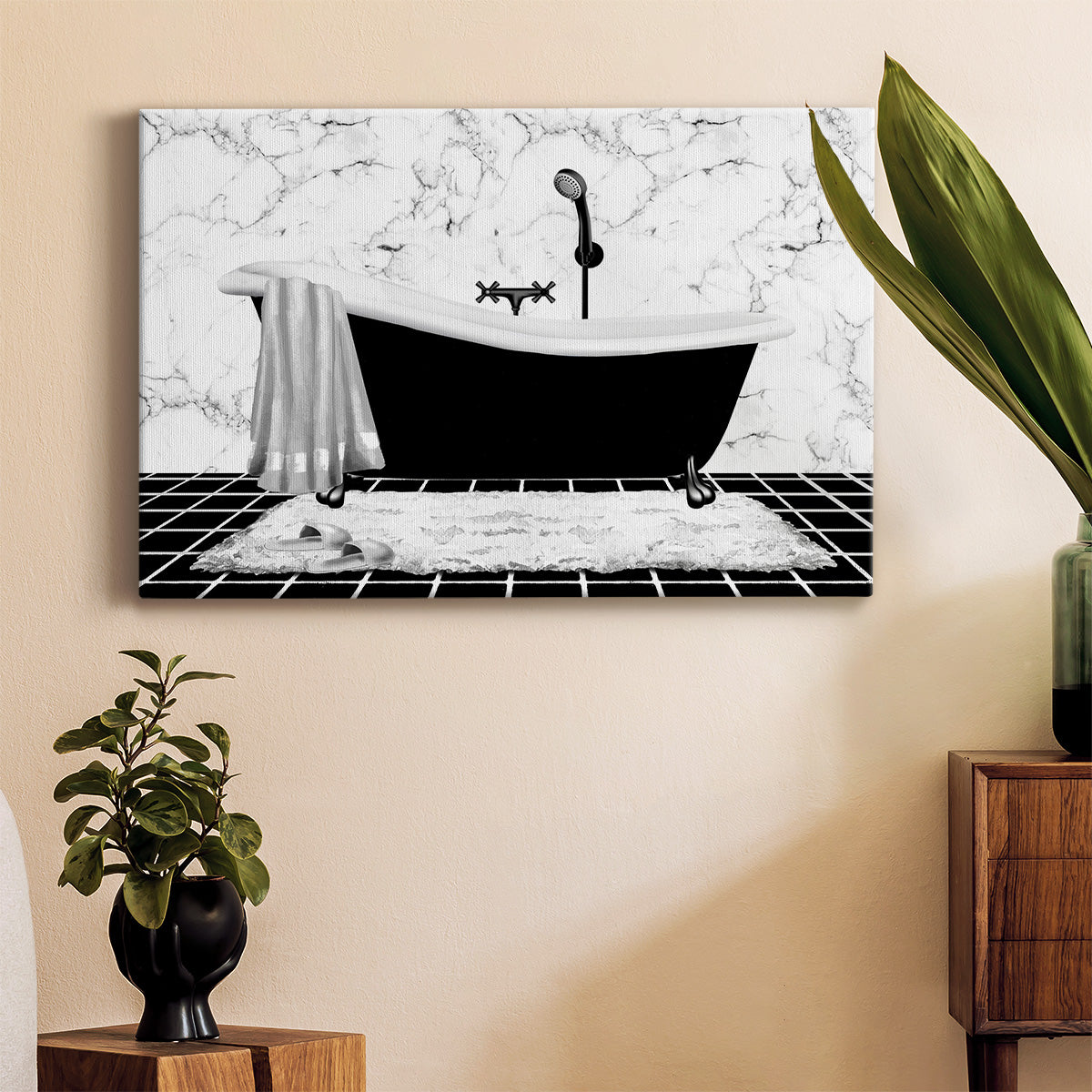 Modern Bath I Premium Gallery Wrapped Canvas - Ready to Hang