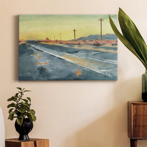 Deserted Highway I Premium Gallery Wrapped Canvas - Ready to Hang