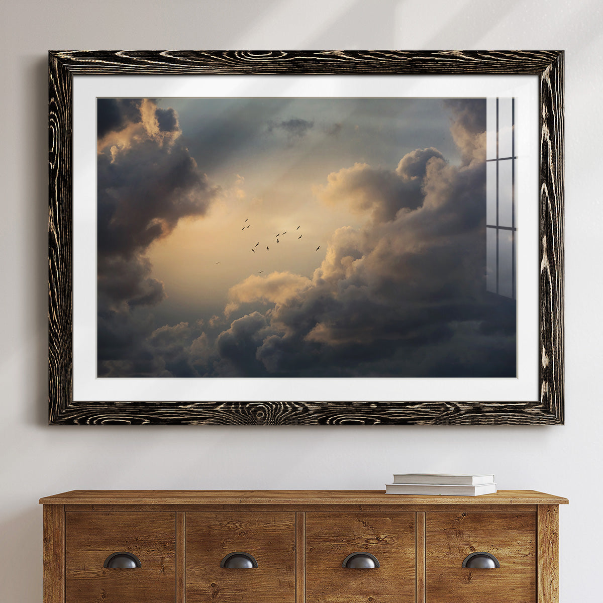 Soaring High Above-Premium Framed Print - Ready to Hang