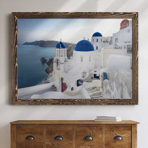 Santorini Sunrise-Premium Framed Canvas - Ready to Hang