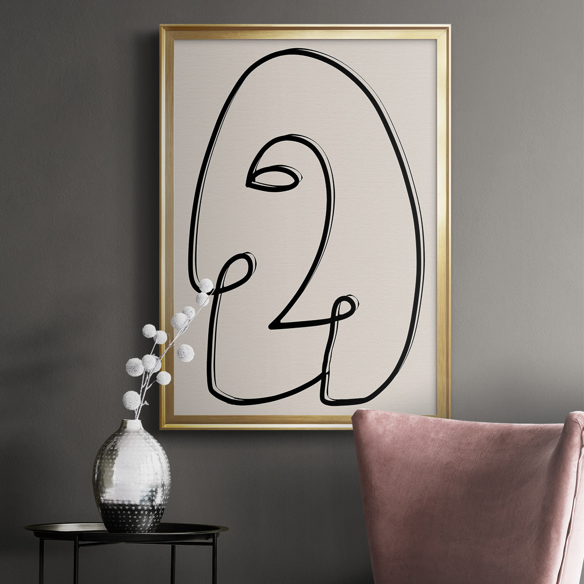 Face It II Premium Framed Print - Ready to Hang