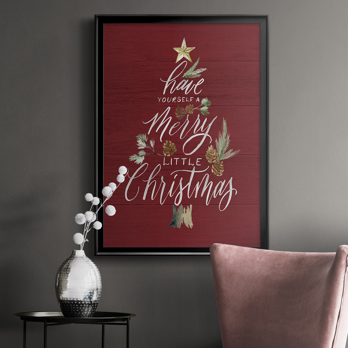 Merry Little Christmas Premium Framed Print - Ready to Hang