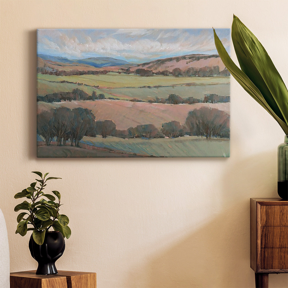 Hilly Countryside I Premium Gallery Wrapped Canvas - Ready to Hang