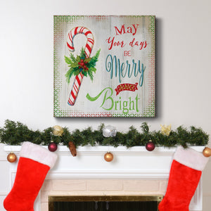 Merry Candycane-Premium Gallery Wrapped Canvas - Ready to Hang