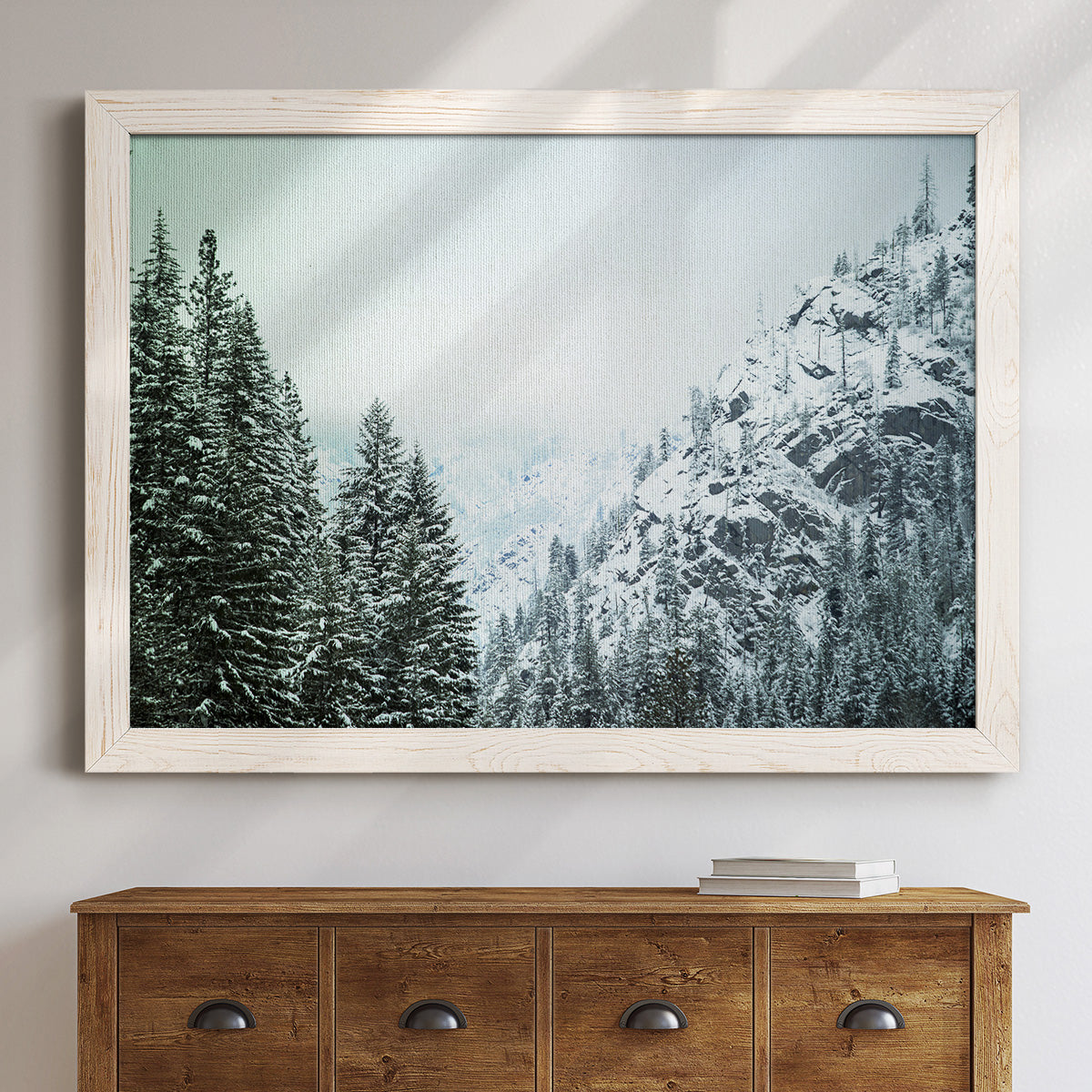 Snowfall in Cascadia II V1-Premium Framed Canvas - Ready to Hang