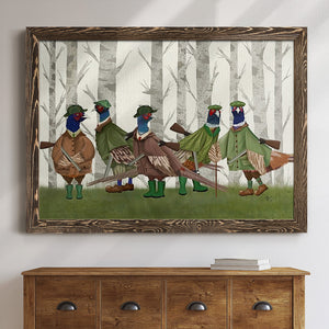 Pheasant Shooting Party Group 3-Premium Framed Canvas - Ready to Hang