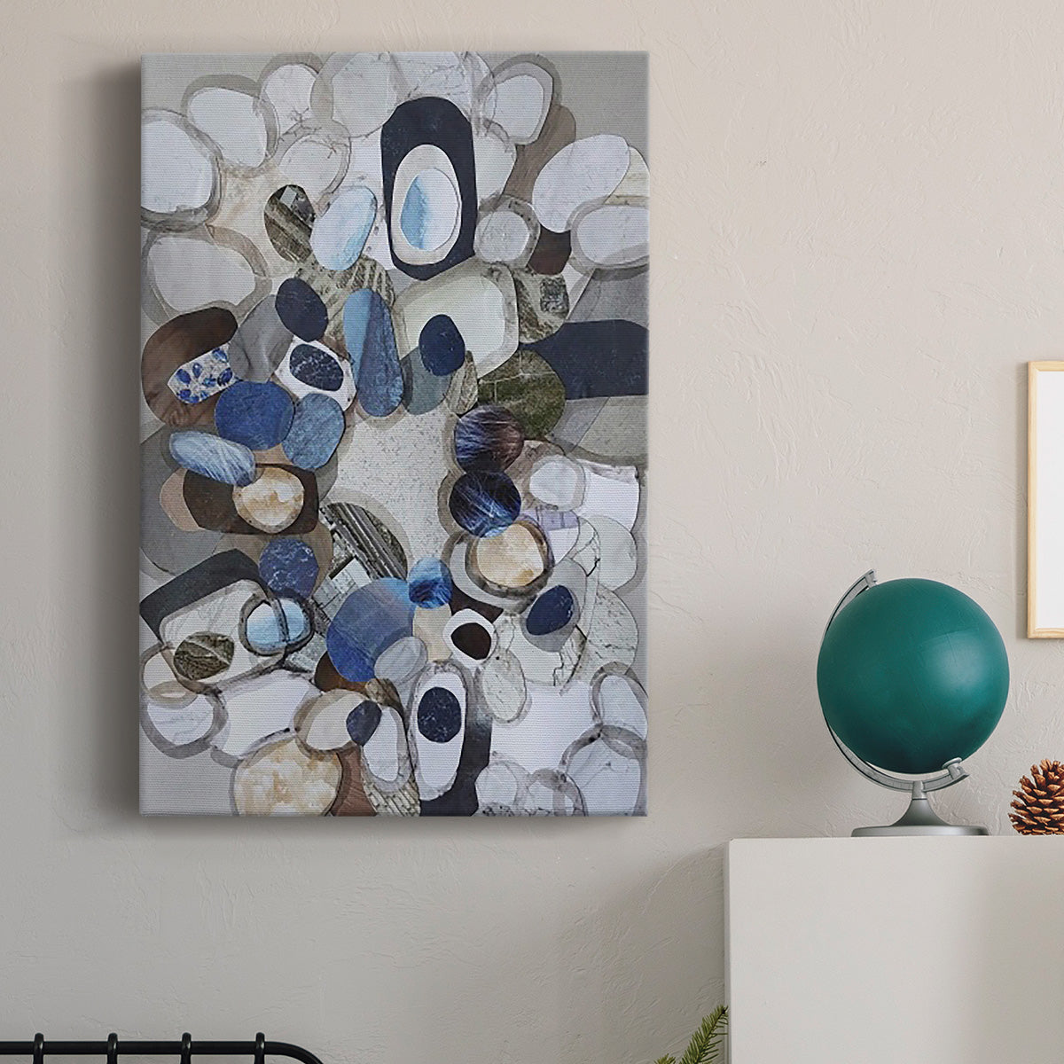 Santa Cruz Beach Stones Premium Gallery Wrapped Canvas - Ready to Hang