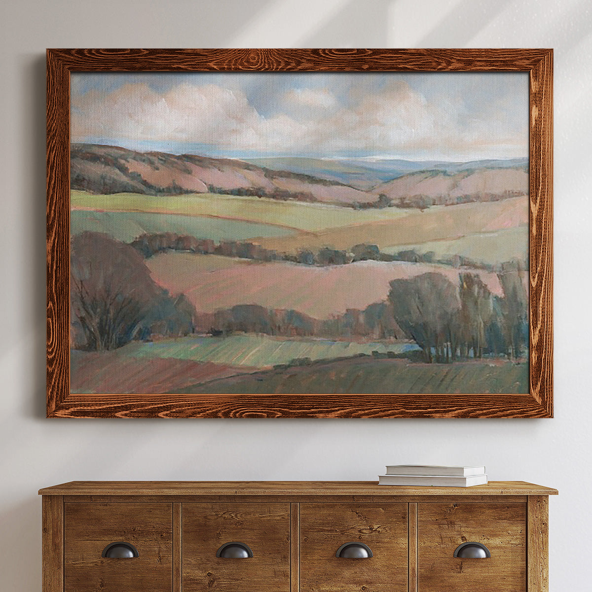 Hilly Countryside II-Premium Framed Canvas - Ready to Hang