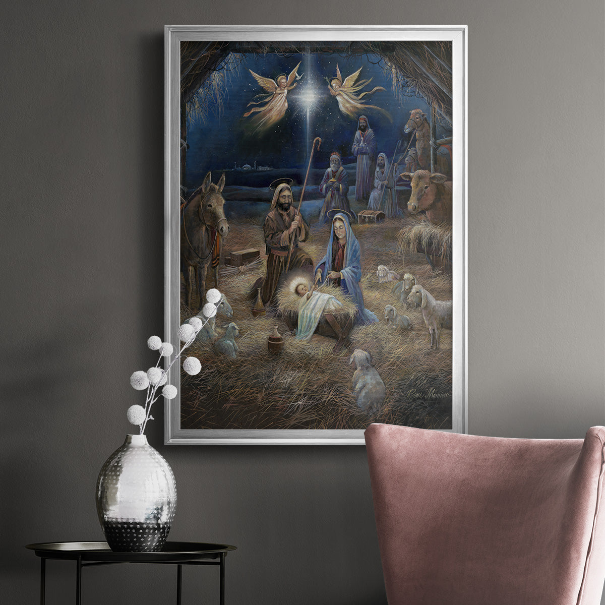 Silent Night Premium Framed Print - Ready to Hang