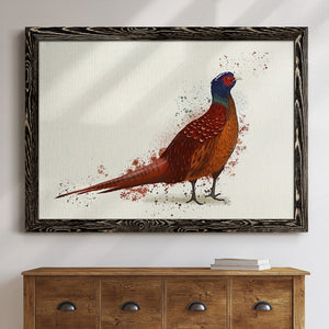 Pheasant Splash 4-Premium Framed Canvas - Ready to Hang