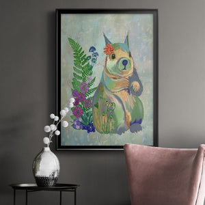 Fantastic Florals Squirrel Premium Framed Print - Ready to Hang