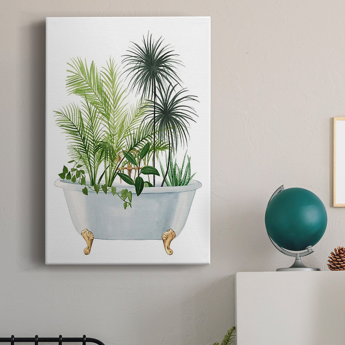 Plant Bath II Premium Gallery Wrapped Canvas - Ready to Hang