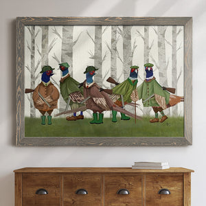 Pheasant Shooting Party Group 3-Premium Framed Canvas - Ready to Hang