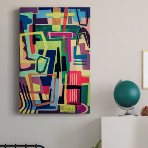 Connected Colors I Premium Gallery Wrapped Canvas - Ready to Hang