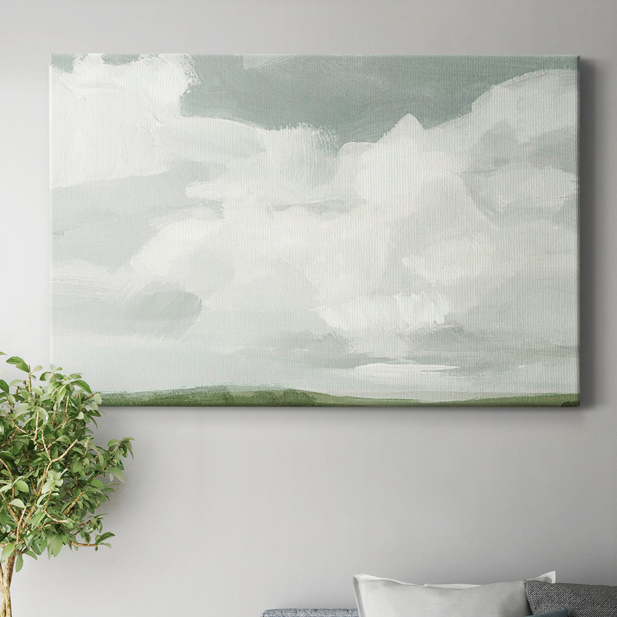 Gray Stone Sky I Premium Gallery Wrapped Canvas - Ready to Hang