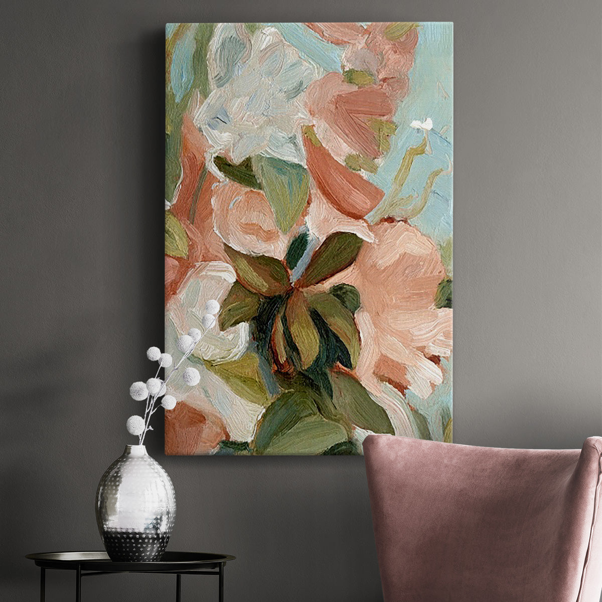 Bouquet Scatter IV Premium Gallery Wrapped Canvas - Ready to Hang