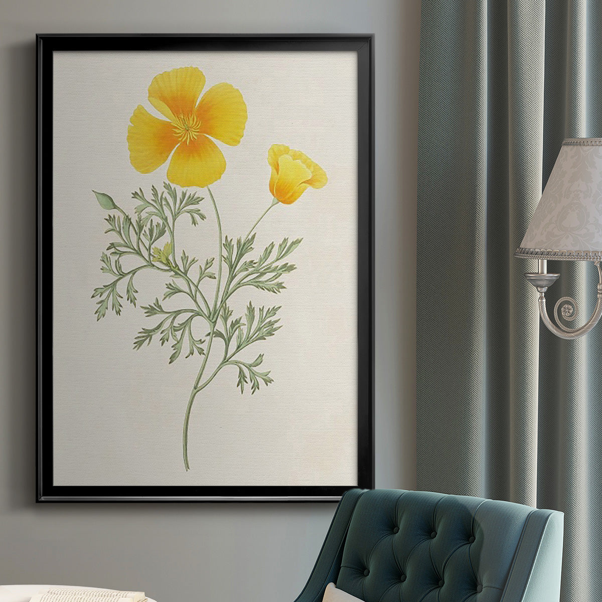 Flowers of the Seasons IX Premium Framed Print - Ready to Hang