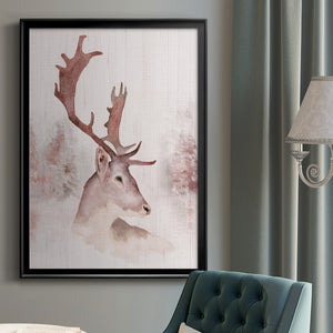Blush Deer Premium Framed Print - Ready to Hang