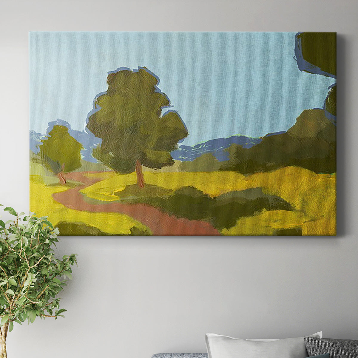 Bright Park I Premium Gallery Wrapped Canvas - Ready to Hang