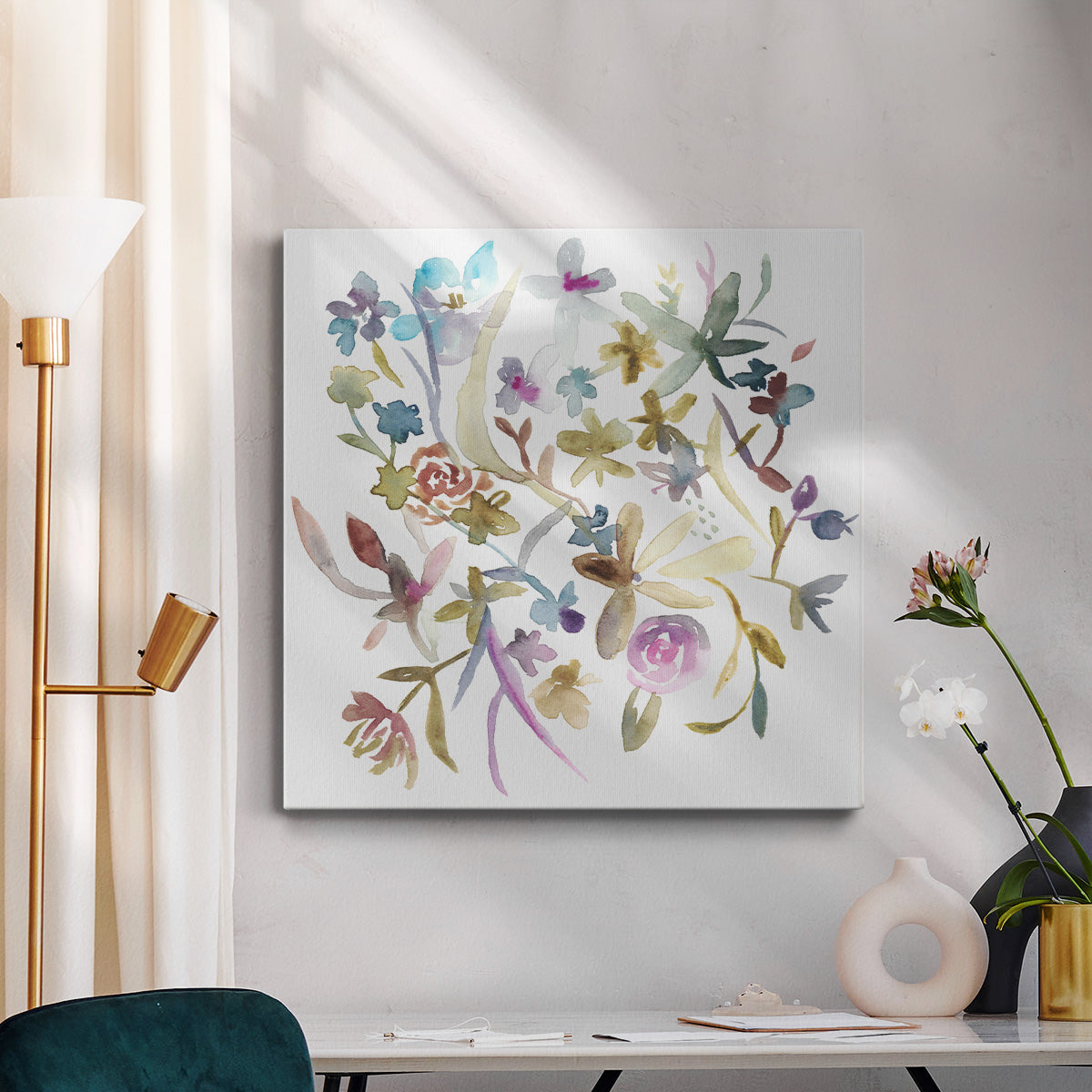 Concord Florals I-Premium Gallery Wrapped Canvas - Ready to Hang