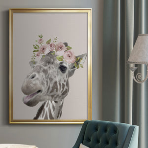 Sepia Botanical Journal I - Modern Framed Canvas Print