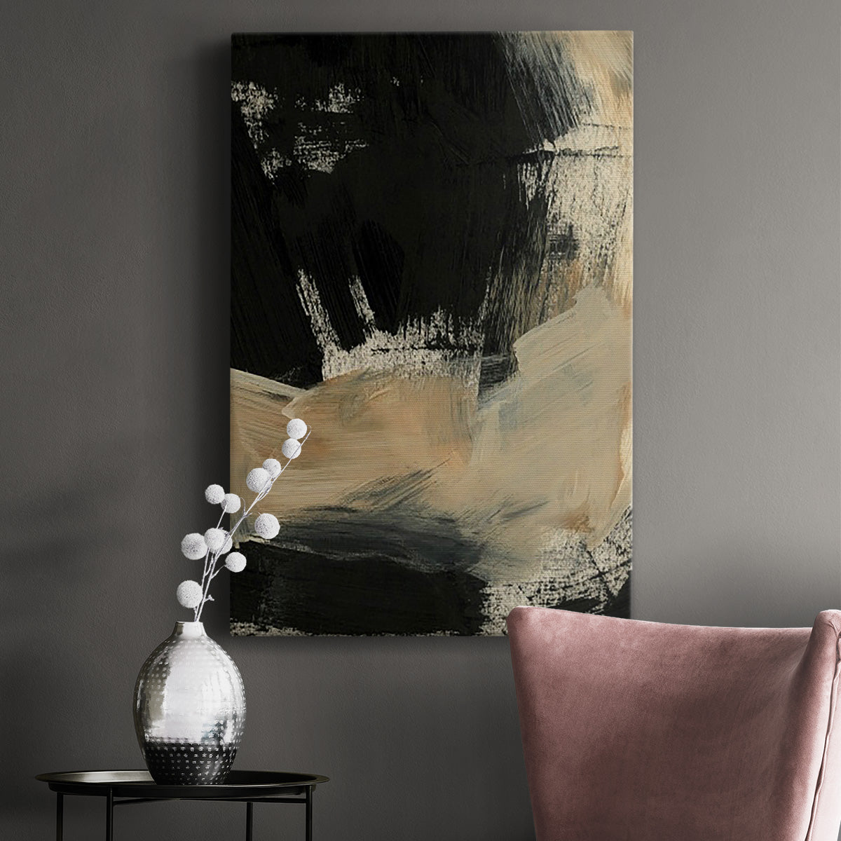 Baked Paintstrokes VI Premium Gallery Wrapped Canvas - Ready to Hang