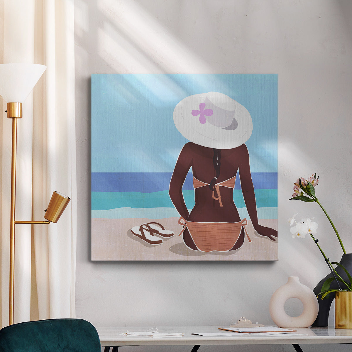 Ocean Gaze II-Premium Gallery Wrapped Canvas - Ready to Hang