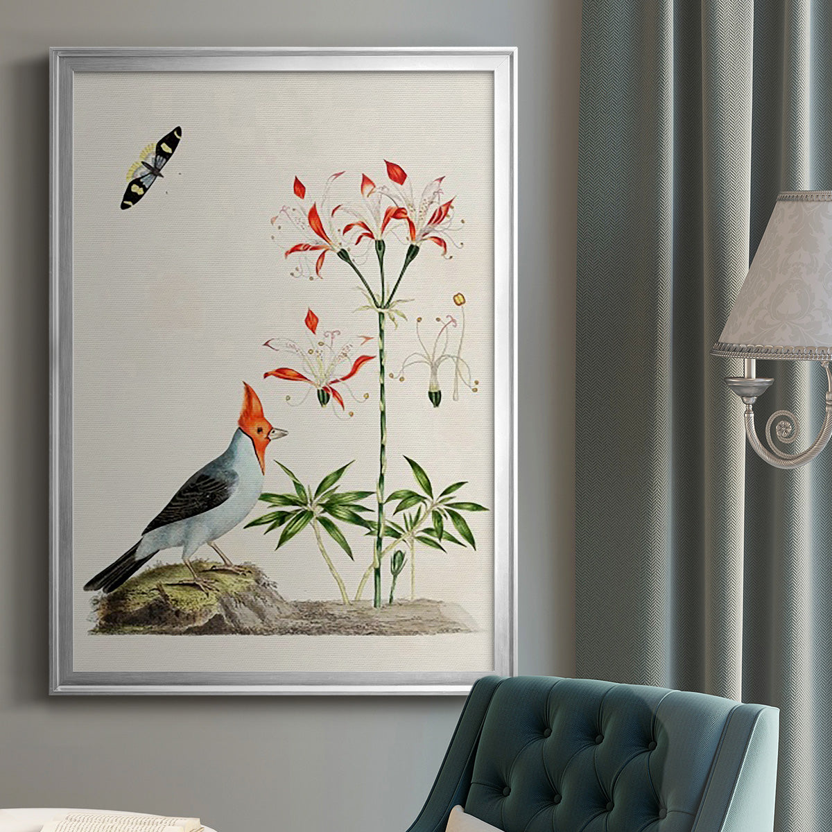 Bird in Habitat I Premium Framed Print - Ready to Hang