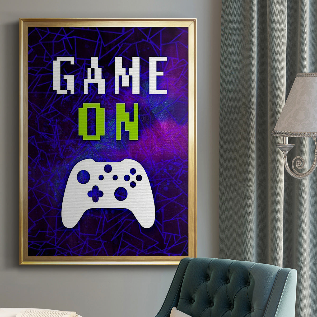 It's Game On II Premium Framed Print - Ready to Hang