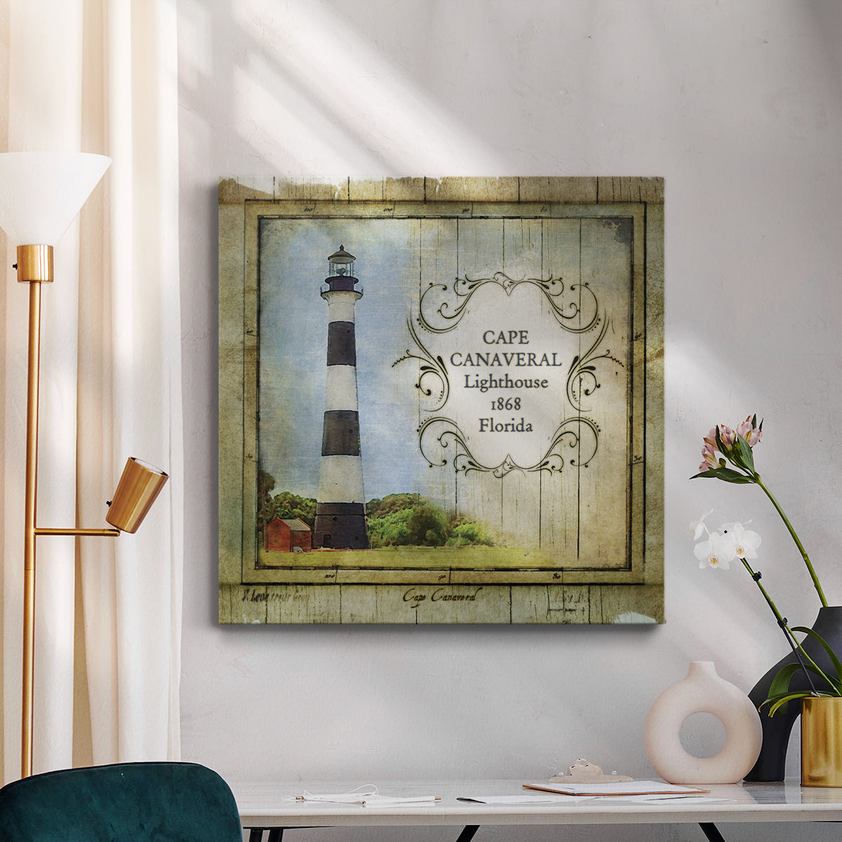Florida Lighthouse II-Premium Gallery Wrapped Canvas - Ready to Hang