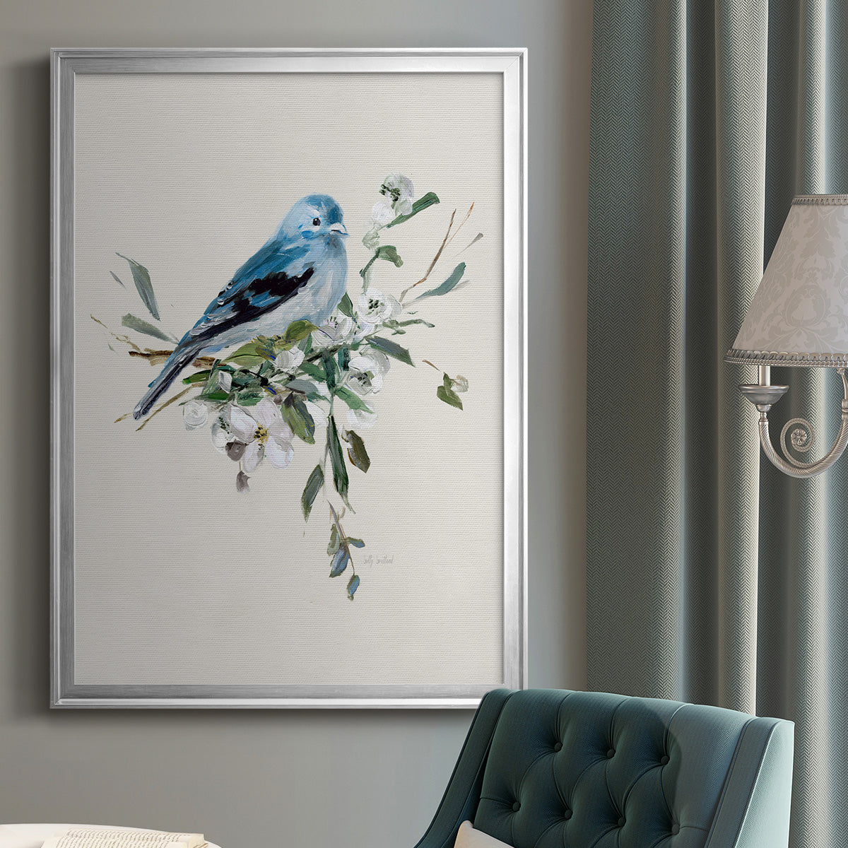 Bluebird Happy I Premium Framed Print - Ready to Hang