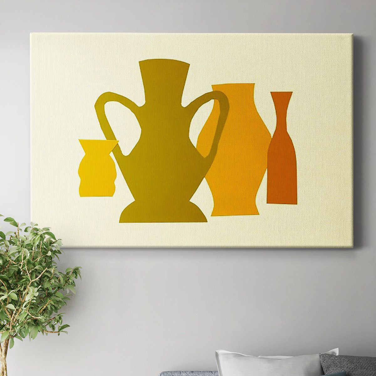 Posing Pottery I Premium Gallery Wrapped Canvas - Ready to Hang