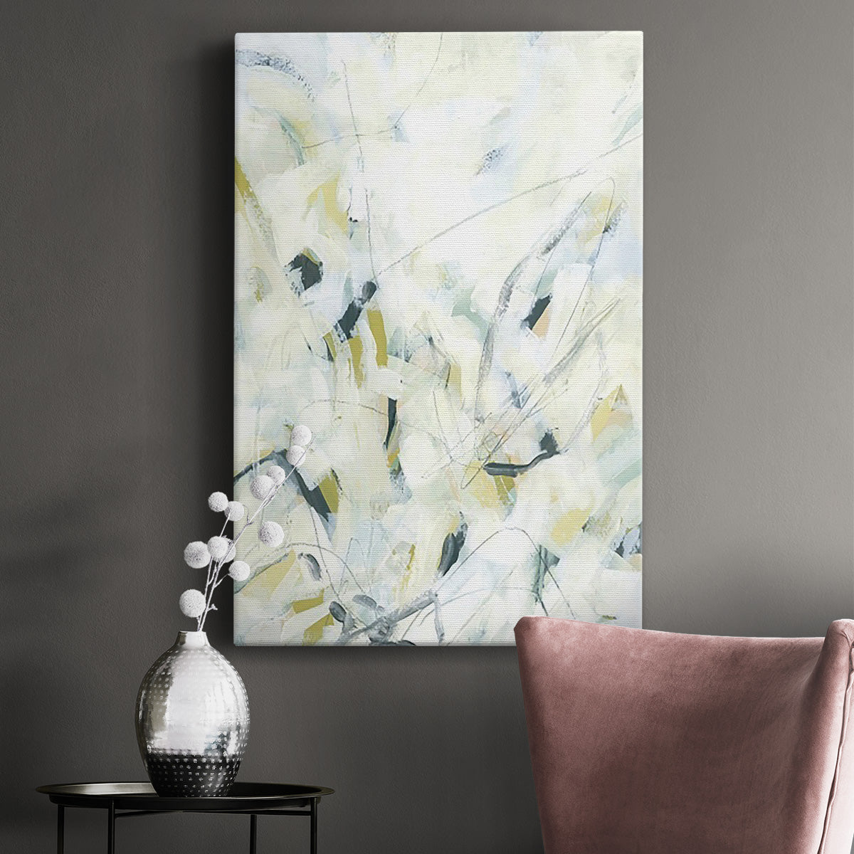 Ice Scribe I Premium Gallery Wrapped Canvas - Ready to Hang