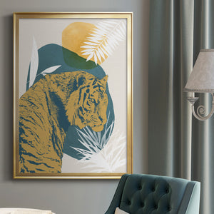 Sepia Botanical Journal I - Modern Framed Canvas Print