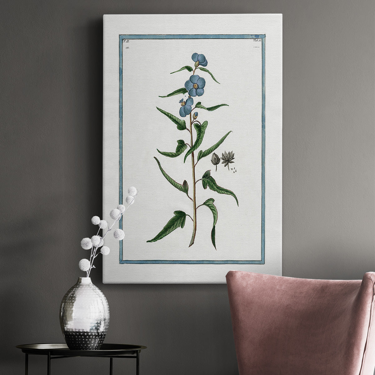 Shabby Chic Botanical I Premium Gallery Wrapped Canvas - Ready to Hang