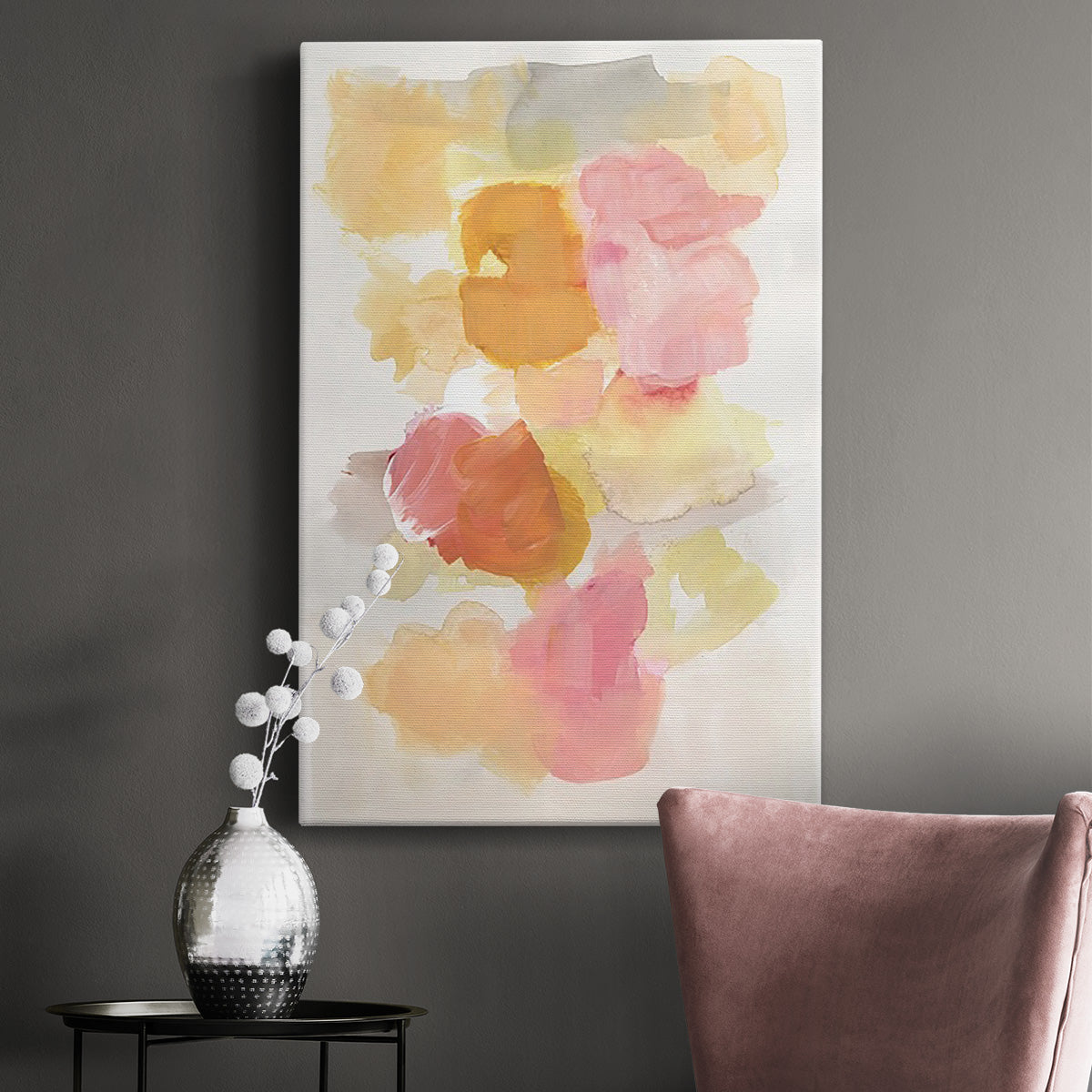 Warm Petals II Premium Gallery Wrapped Canvas - Ready to Hang