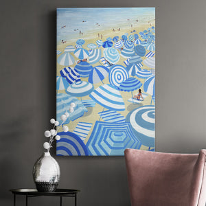Sky Blue Beach Premium Gallery Wrapped Canvas - Ready to Hang