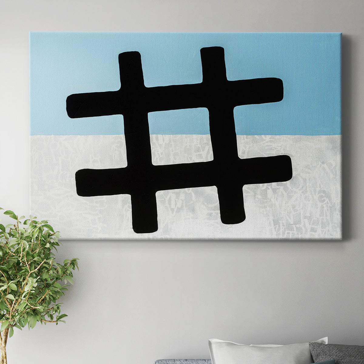 Hashtag Premium Gallery Wrapped Canvas - Ready to Hang