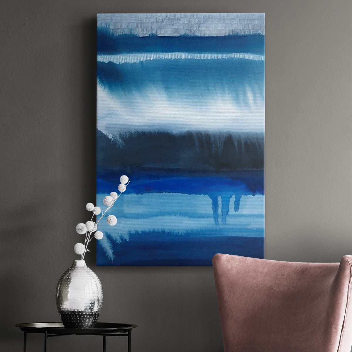Deep Blue Shore II Premium Gallery Wrapped Canvas - Ready to Hang